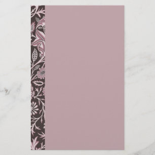 Papeterie Mauve floral et chocolat