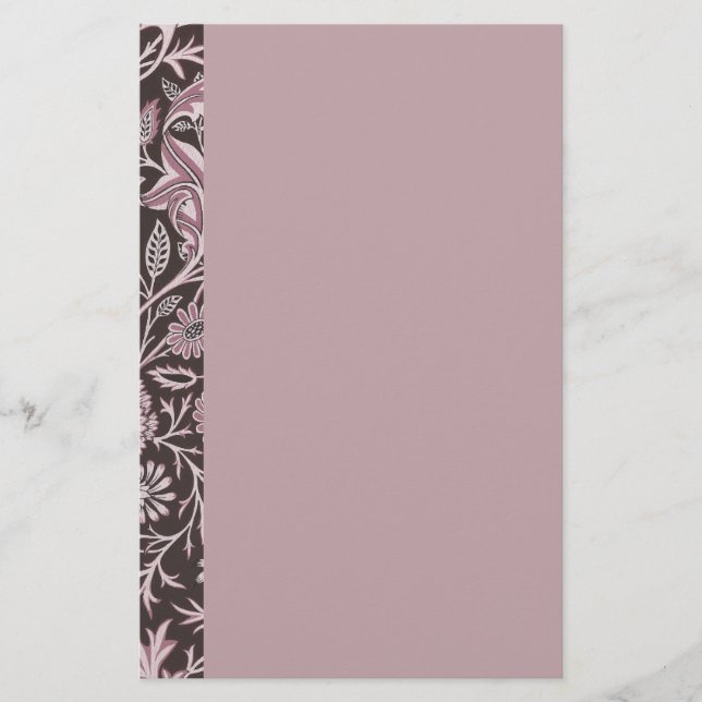 Papeterie Mauve floral et chocolat (Devant)