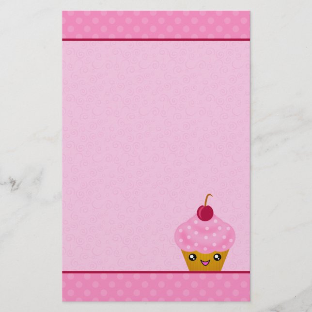 Papeterie méga de petit gâteau de cerise de Kawaii (Devant)