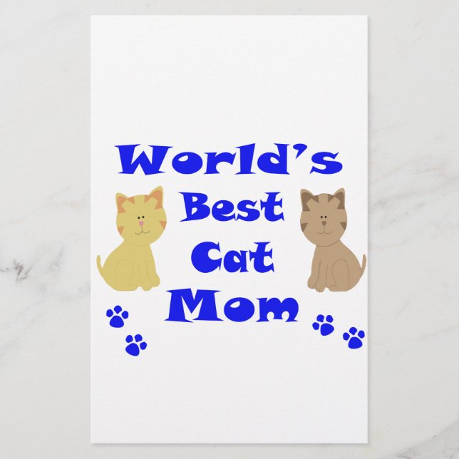 Papeterie Meilleure maman de chat du monde (Devant)