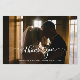 Papeterie Merci Mariage photo moderne