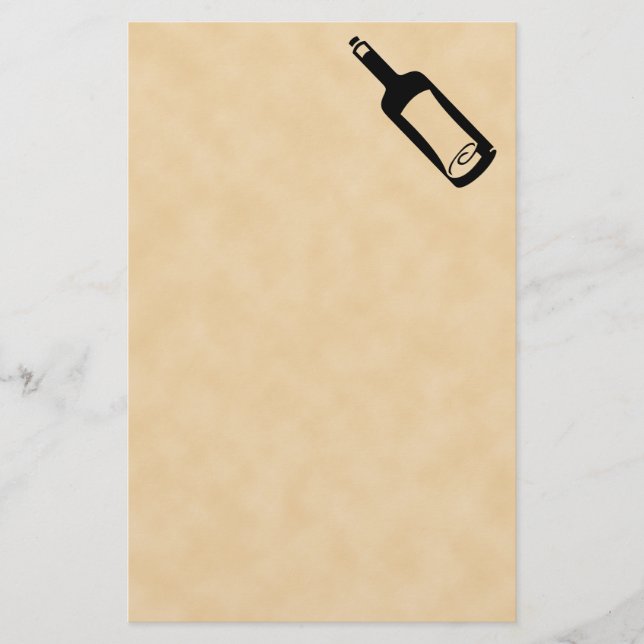 Papeterie Message dans une bouteille (Devant)