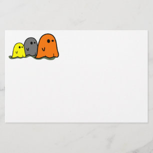 Papeterie mignonne de fantômes de Halloween