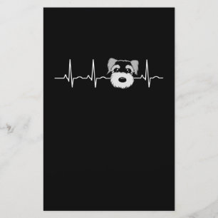 Papeterie Miniature Schnauzer Heartbeat Mini Schnauzer Face