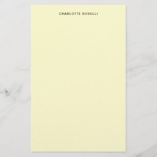 Papeterie Minimaliste Classique Professionnel Crème Uni