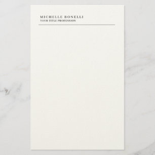 Papeterie Minimaliste Classique Simple Professionnel Propre