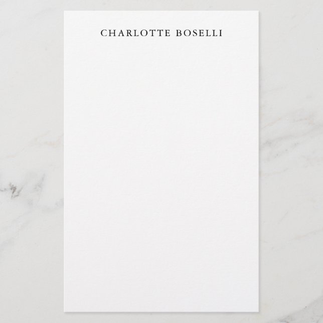 Papeterie Minimaliste Élégant Classique Professionnel Simple (Devant)