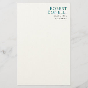 Papeterie Minimaliste Moderne Bleu & Blanc