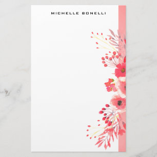 Papeterie Minimaliste Moderne Fleur Professionnelle