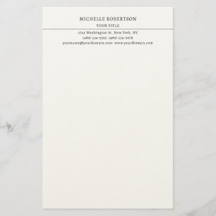 Papeterie Minimaliste Moderne Professionnel Créatif