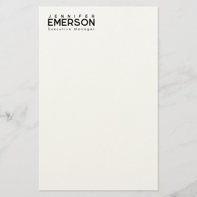 Papeterie Minimaliste moderne professionnel plain  (Devant)