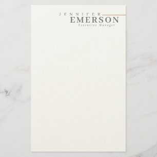 Papeterie Minimaliste moderne professionnel plain
