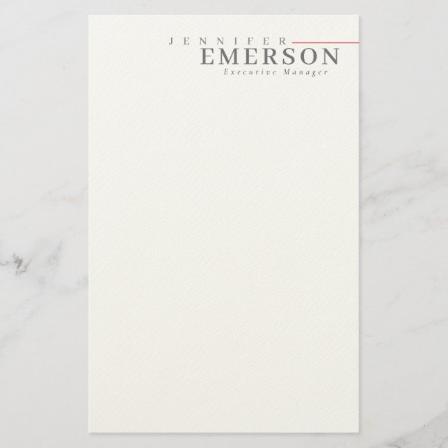 Papeterie Minimaliste moderne professionnel plain (Devant)