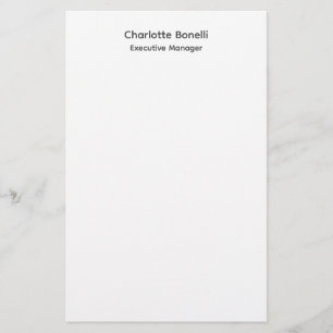 Papeterie Minimaliste Moderne Professionnel Simple
