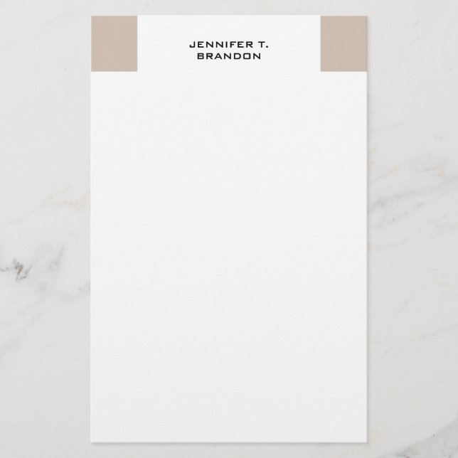Papeterie Minimaliste Moderne Professionnel Simple (Devant)