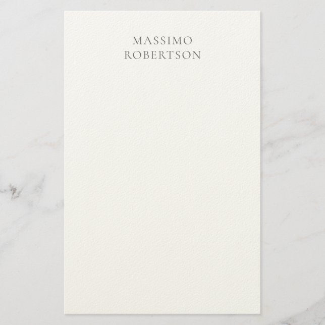 Papeterie Minimaliste Moderne Simple  (Devant)