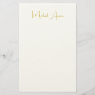 Papeterie Minimaliste Moderne Simple Écriture Manuscrite Nom