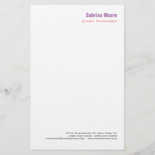 Papeterie Minimaliste Moderne Simple Professionnel