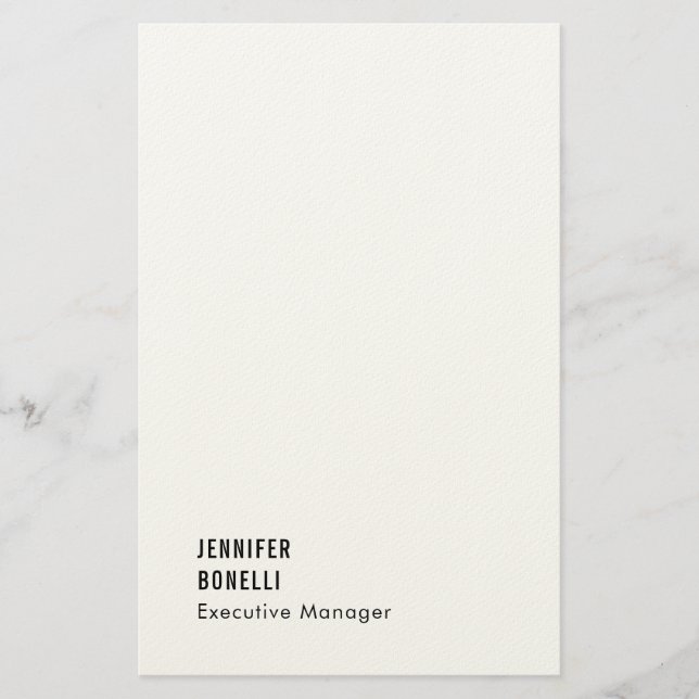 Papeterie Minimaliste moderne tendance professionnelle (Devant)