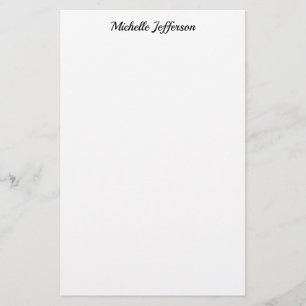 Papeterie Minimaliste Noir & Blanc Moderne