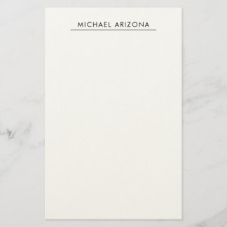 Papeterie Minimaliste Noir & Blanc Moderne Simple