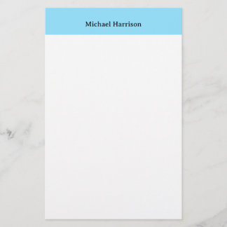 Papeterie Minimaliste Professionnel Classique Bleu Blanc