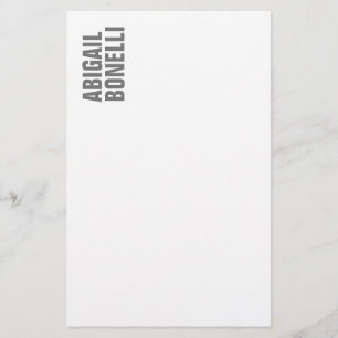 Papeterie Minimaliste professionnel moderne gras gris blanc