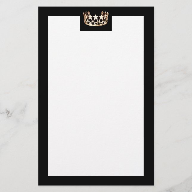 Papeterie Miss USA State style Crown Stationery (Devant)