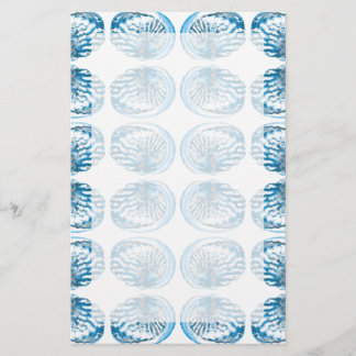 Papeterie Modèle bleu de coquilles