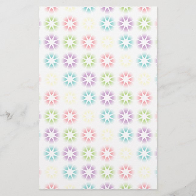 Papeterie Modèle floral coloré (Devant)