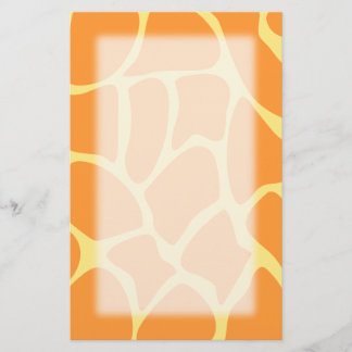 Papeterie Modèle orange et jaune lumineux d'impression de
