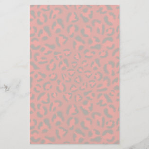 Papeterie Modèle rose de texture de léopard