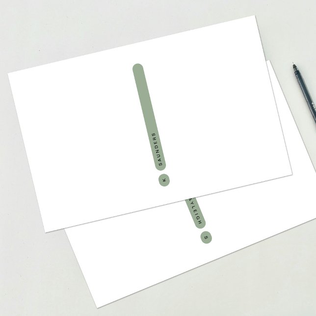Papeterie Modern Personal Stationery | 2-Column (Créateur téléchargé)