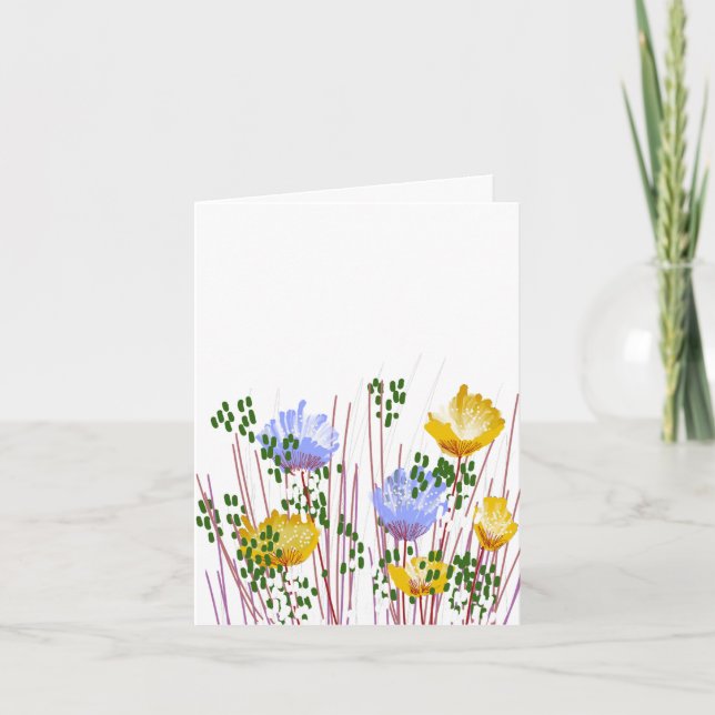 Papeterie moderne de cartes de notes botaniques vi (Devant)