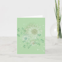 Papeterie moderne de cartes de notes botaniques vi