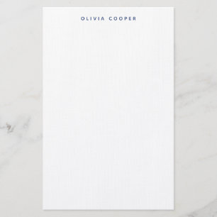 Papeterie Moderne Elegant Marine Blue Stationery personnel