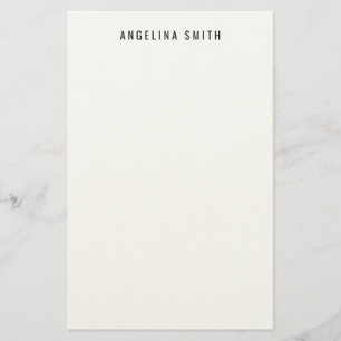 Papeterie Moderne Minimaliste Simple Noir Blanc