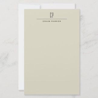 Papeterie Moderne Monogramme Professionnel Plain Minimaliste