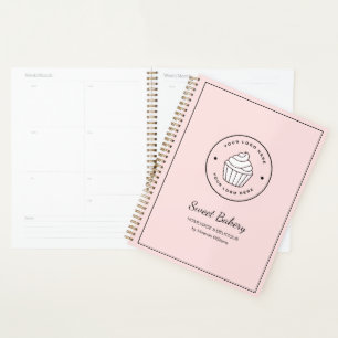 Papeterie Moderne Rose Logo Personnalisé