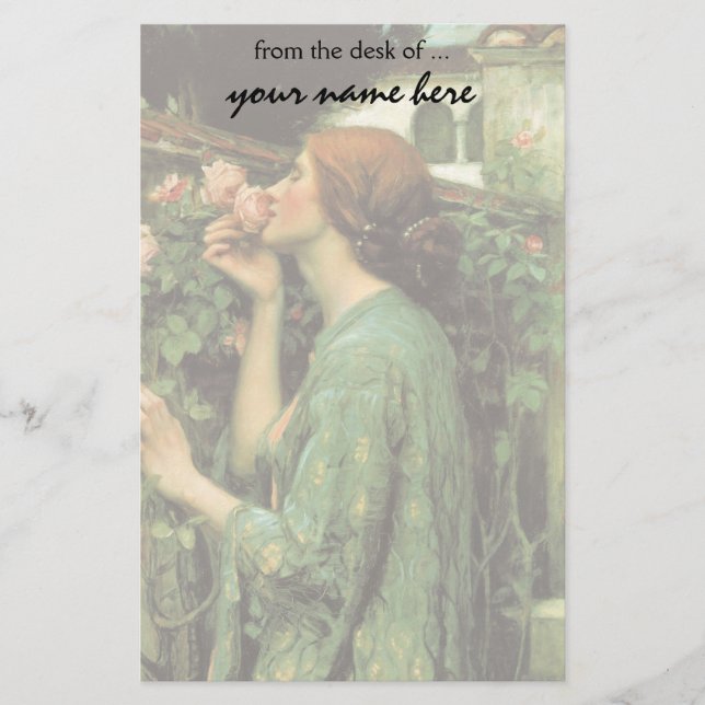 Papeterie Mon rose doux, ou âme du rose par le château d'eau (Devant)