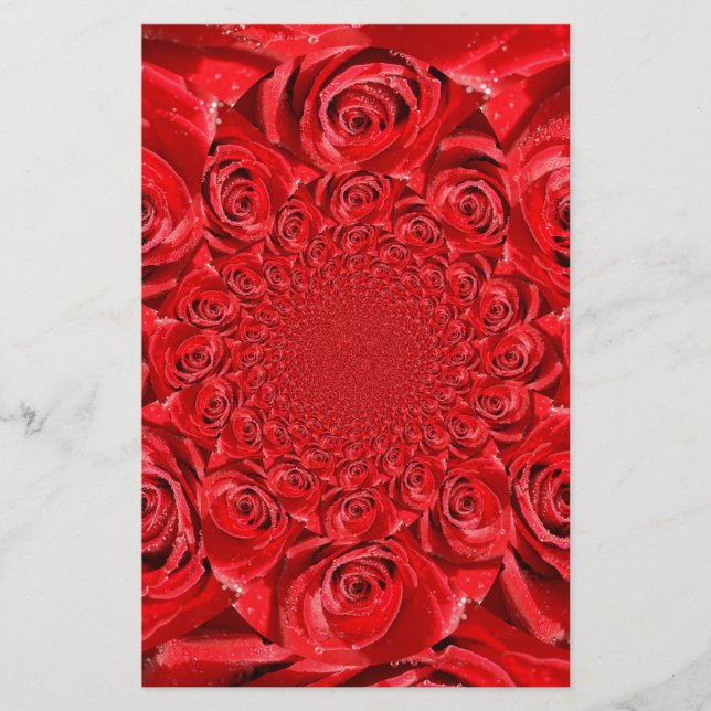 Papeterie Monde de couleur rose : Imaginaire floral (Devant)