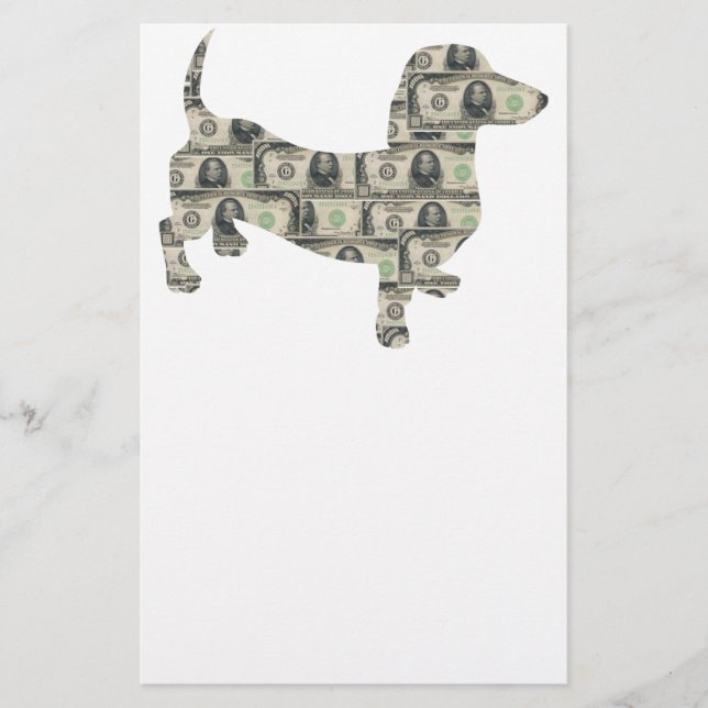 Papeterie Money Dachshund Wall Street (Devant)