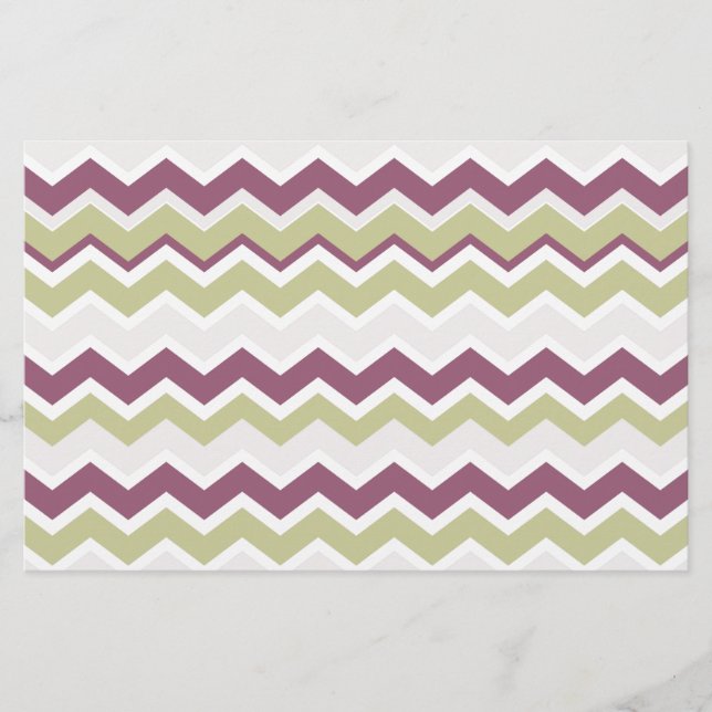 Papeterie Monogramme Chevron Brick (Devant)
