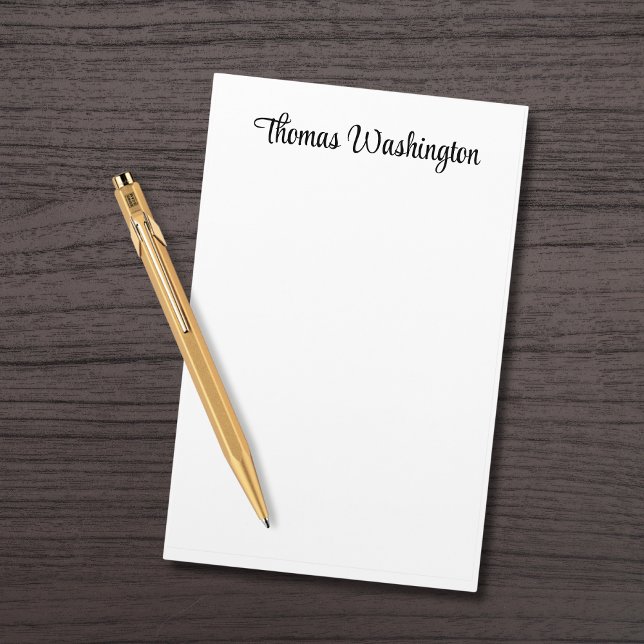 Papeterie Monogramme de script élégant personnalisé (Créateur téléchargé)