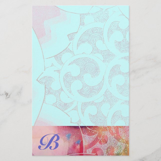 Papeterie Monogramme des VAGUES (Devant)