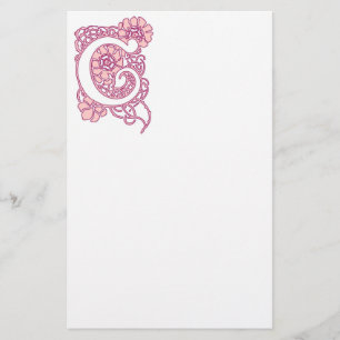 Papeterie Monogramme floral Art nouveau C