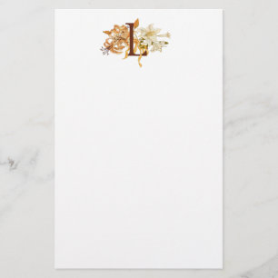 Papeterie Monogramme L avec lentilles