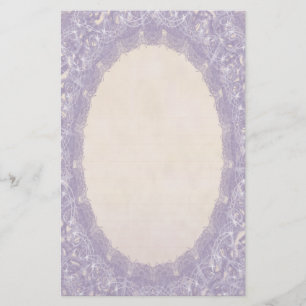 Papeterie Monogramme Linné Purple I Mariage Dentelle Papier 