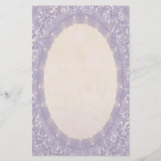 Papeterie Monogramme Linné Purple I Mariage Dentelle Papier