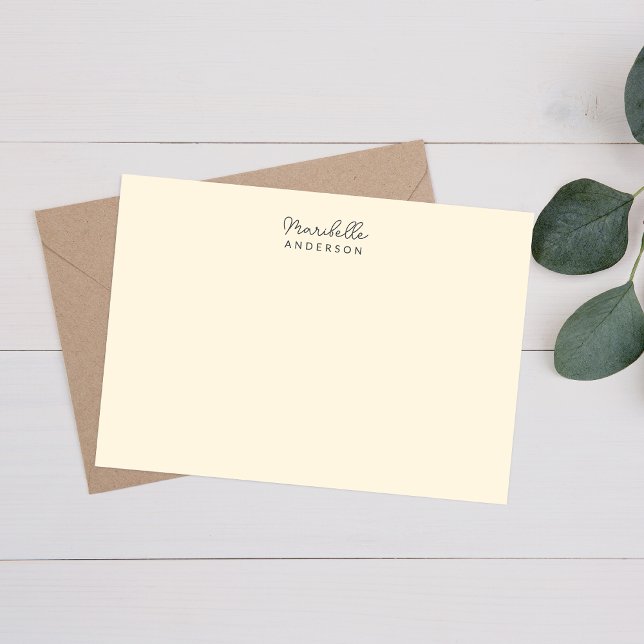 Papeterie Monogramme minimaliste moderne et élégant (Créateur téléchargé)